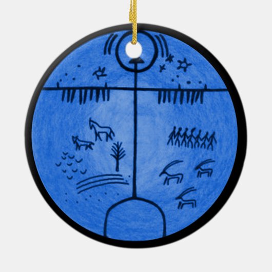 Shamanism Worlds Keramisch Ornament (Achterkant)