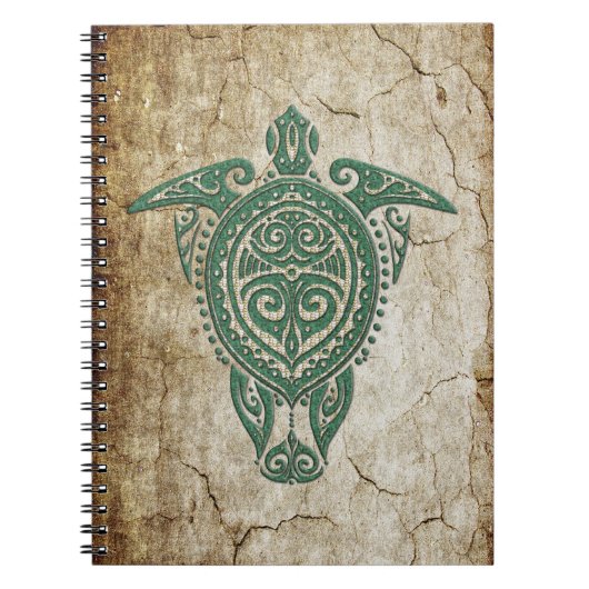 Shamanistische Zeeschildpad Symbool + jouw ideeën Notitieboek (Voorkant)