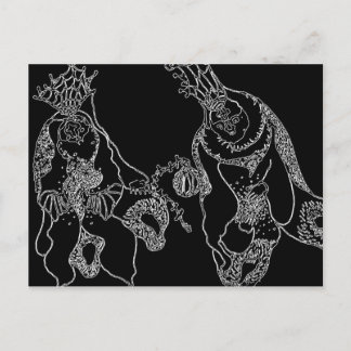 Shamans b+w briefkaart