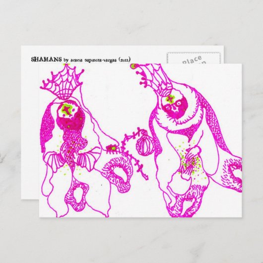 Shamans Briefkaart (Voorkant / Achterkant)