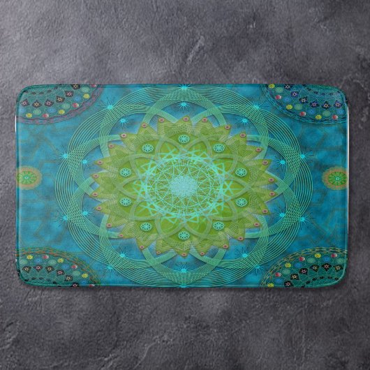 Shambala Tantric Nymphaea mandala art Badmat