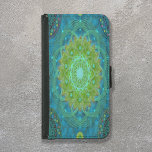 Shambala Tantric Nymphaea mandala art<br><div class="desc">Integreer kunst en functionaliteit met onze "Shambala Tantrische Nymphaea Mandala Art" Samsung Galaxy S5 portemonnee case. Dit moderne stuk combineert Tantrische en Lotus mandala technieken met geometrische kunst en roept de elementen van aarde en lucht op in groene en turquoise tinten. De missie achter dit ontwerp is om bewustzijn te...</div>