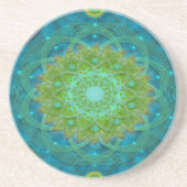 Shambala Tantric Nymphaea mandala art Zandsteen Onderzetter (Voorkant)