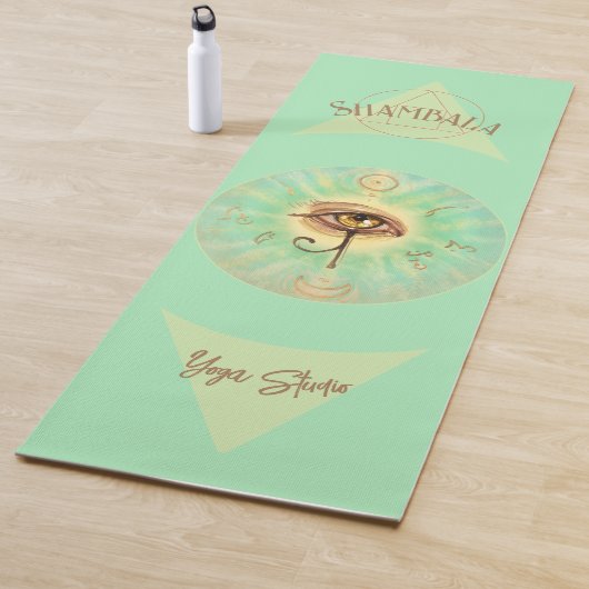 Shambala Yoga Studio - Oog van Horus kunstzinnig Yogamat (In situ)