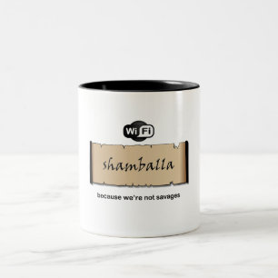 Shamballa Wifi Tweekleurige Koffiemok