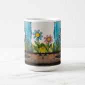 Shamed Cat Sign Funny Phrase Schattigee Cartoon Koffiemok (Center)