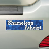 Shameless Atheïst Bumpersticker (Op auto)