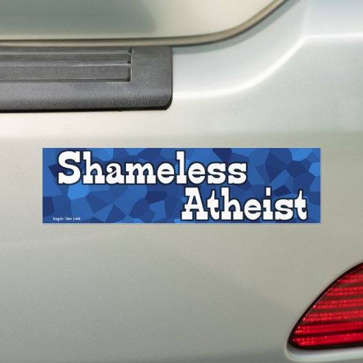 Shameless Atheïst Bumpersticker (Op auto)