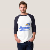 Shameless Star Faux Baseball T-Shirt (Voorkant volledig)