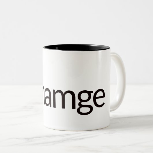 Shamge-Mok Tweekleurige Koffiemok (Voorkant rechts)