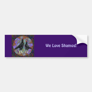 Shamo: Zwarte Paar Bumpersticker