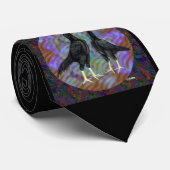 Shamo: Zwarte Paar Stropdas (Opgerold)