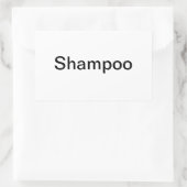 Shampoo Labels/ Rechthoekige Sticker (Tas)