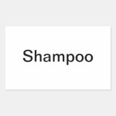 Shampoo Labels/ Rechthoekige Sticker (Voorkant)