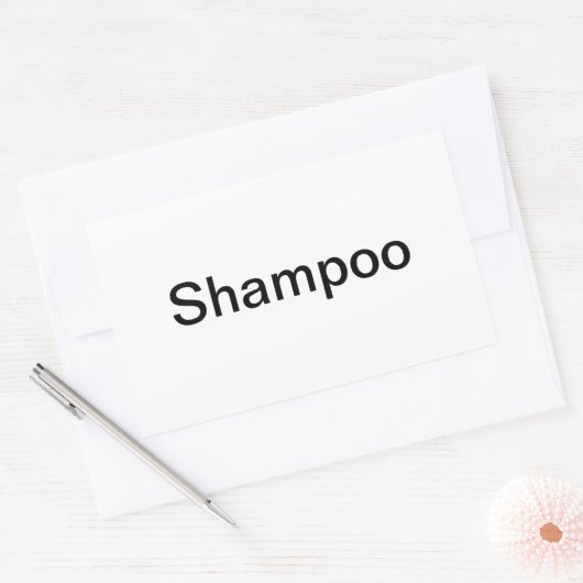 Shampoo Labels/ Rechthoekige Sticker (Envelop)