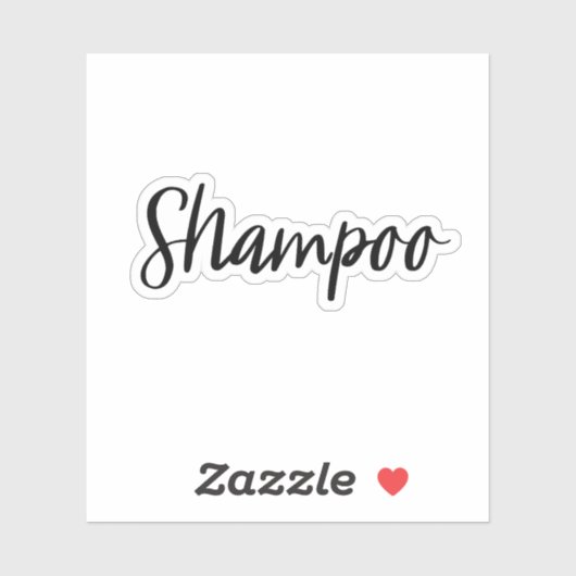 Shampoo Opslag Sticker (Vel)