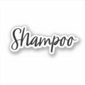 Shampoo Opslag Sticker (Voorkant)