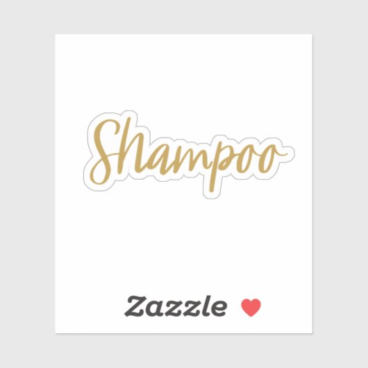 Shampoo Opslag Sticker (Vel)