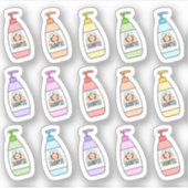 Shampoo Wassen Haar Douche Routine Beauty Planner Sticker (Voorkant)