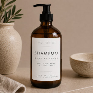 Shampoo Zakelijke Merklabel Voedselcontainer Etiket