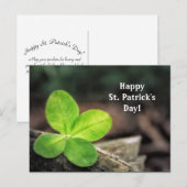 Shamrock 2 St. Patrick's Day Briefkaart (Voorkant / Achterkant)