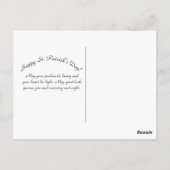 Shamrock 2 St. Patrick's Day Briefkaart (Achterkant)