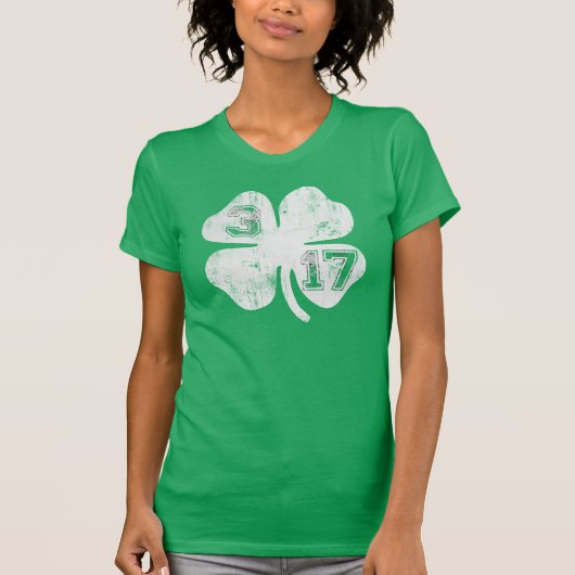 Shamrock 3/17 Irish T Shirt (Voorkant)