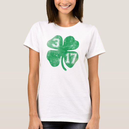 Shamrock 3-17 St Patrick's Dady T-shirt (Voorkant)