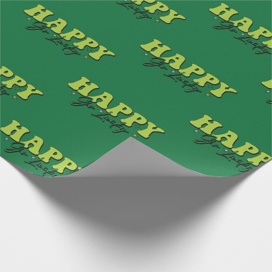 Shamrock 3/17 St Patricks Day Cadeaupapier (Hoek)