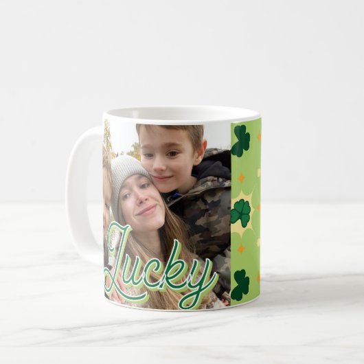 Shamrock 3/17 St Patricks Day Koffiemok (Voorkant links)