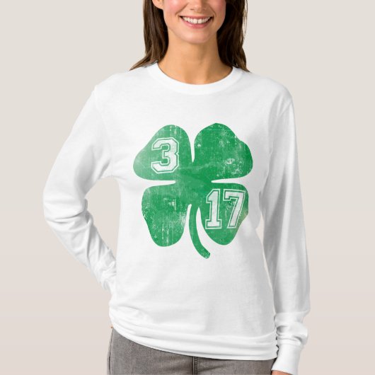 Shamrock 3/17 St Patricks Day T-shirt (Voorkant)