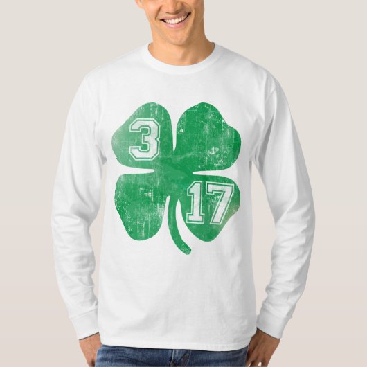 Shamrock 3/17 St Patricks Day T-shirt (Voorkant)