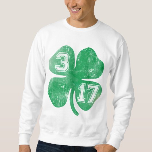 Shamrock 3/17 St Patricks Day Trui (Voorkant)