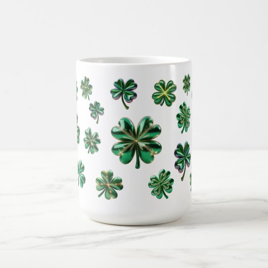 Shamrock 3D Clover verlaat Lucky Koffiemok (Center)