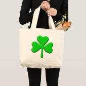 shamrock 3d grote tote bag (Voorkant (product))