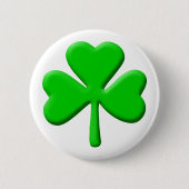 shamrock 3d ronde button 5,7 cm (Voorkant)