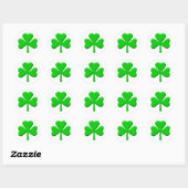 shamrock 3d ronde sticker (Vel)