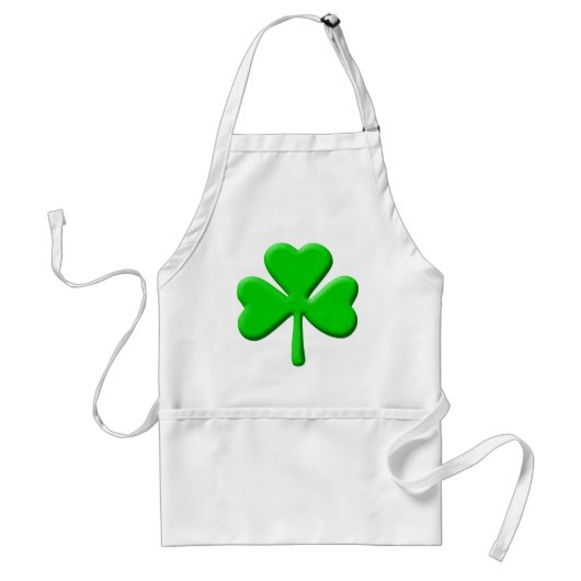 shamrock 3d standaard schort (Voorkant)