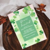 Shamrock achtergrond St. Patrick's Day Kaart