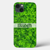 Shamrock Add Name Hoesje-Mate iPhone Case (Achterkant)