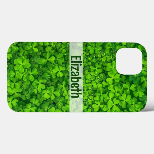 Shamrock Add Name Hoesje-Mate iPhone Case (Achterkant (horizontaal))
