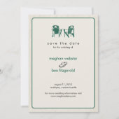 Shamrock Adirondack Chairs Save the Date (Voorkant)