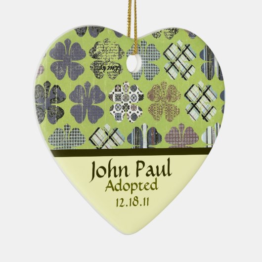 Shamrock Adoption Announcement Ornament (Rechts)