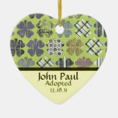 Shamrock Adoption Announcement Ornament (Voorkant)