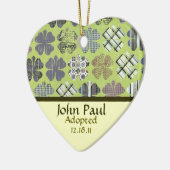 Shamrock Adoption Announcement Ornament (Links)