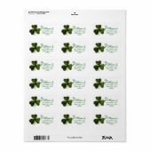 Shamrock Adresetiketten Custom Etiket (Full Sheet)