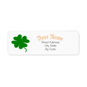 Shamrock Adresetiketten Etiket (Voorkant)