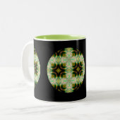 Shamrock afbeelding voor Two Tone mok (Voorkant links)