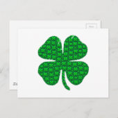 Shamrock Afbeeldingen Briefkaart (Voorkant / Achterkant)