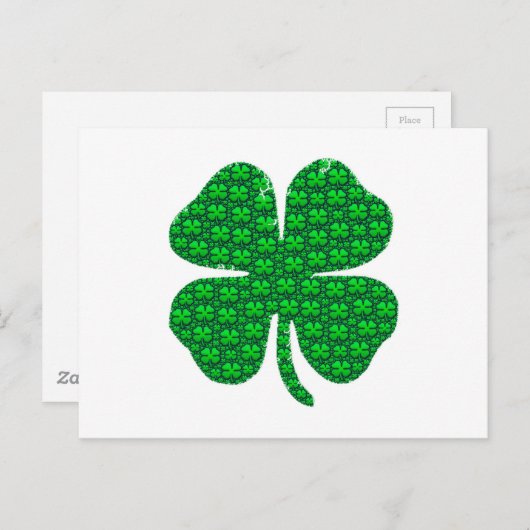 Shamrock Afbeeldingen Briefkaart (Voorkant / Achterkant)